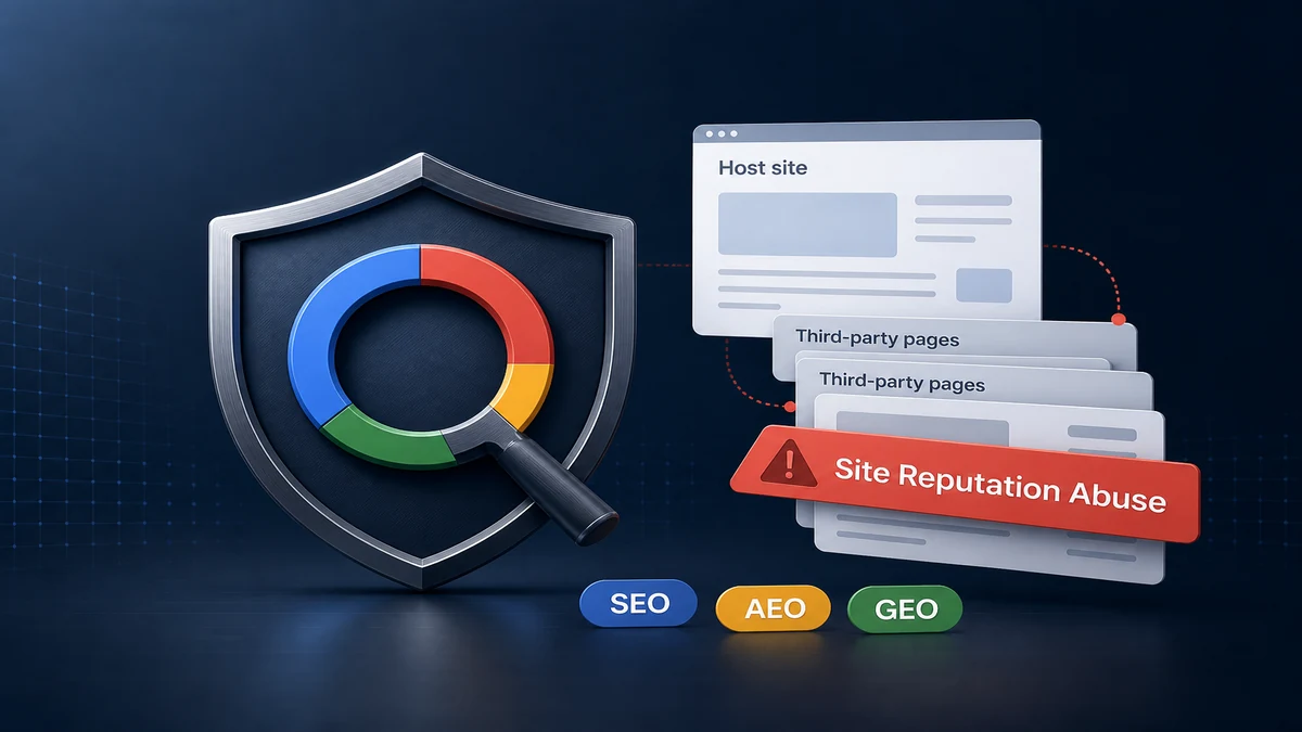 Site Reputation Abuse Policy: SEO · AEO · GEO playbook after Google’s Aug 2026 update — Senswit blog for YouTube creators